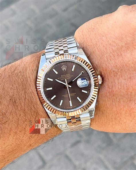 41 mm rolex chocolate|rolex datejust 41 price.